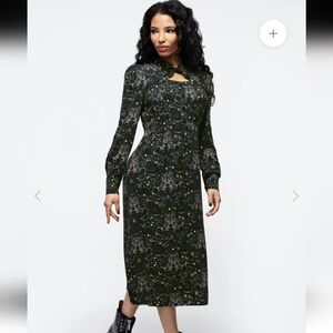 Disturbia - Cailleach Peasant Sleeve Midi Dress - US Size 6